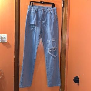 SHEIN Distressed BlueJeans women size L